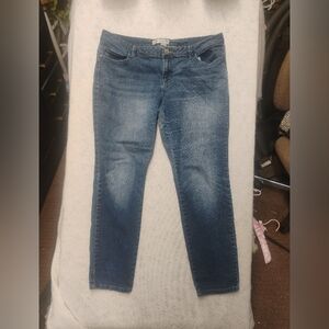 Route 66 Women’s Size 16 Mid Rise Skinny Jeans Dark Whisker Wash Classic Fit Y2k